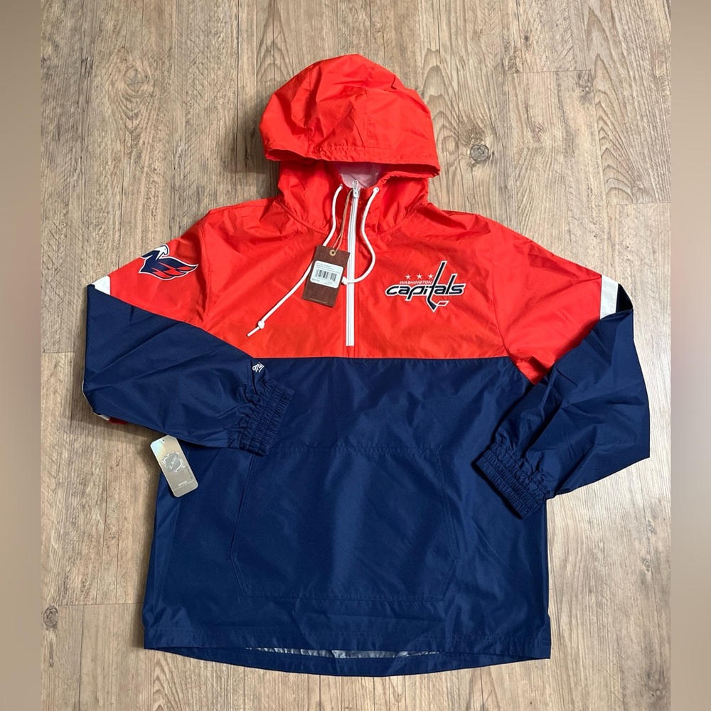 NWT Mitchell & Ness Washington Capitals Lightweight Windbreaker Men Size L